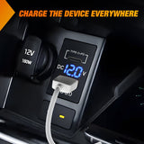 Nilight 12V USB Charger PD Type C and QC 3.0 Car USB Quick Charge with LED Voltmeter, view 5