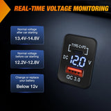 Nilight 12V USB Charger PD Type C and USB Quick Charge with LED Voltmeter, view 3