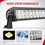 Nilight 13.5 Inch 72 W LED Light Bar with Yellow Black Covers | Spot Flood Combo Lighting for Off Road Driving Fog Lamp on Motorcycle Van Camper Pickup Golf Cart ATV UTV SUV Truck Boat 4x4, view 3