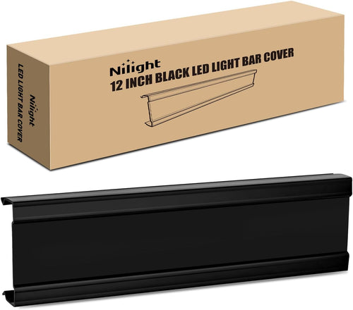 Nilight 13.5 Inch Spot Flood Combo LED Light Bar Black Cover | Protective Durable Polycarbonate Lens, Waterproof Dustproof Scratch-Proof for Side-Mounted Bumper Off Road Driving Fog Lamp