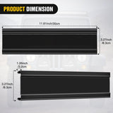 Nilight 13.5 Inch Spot Flood Combo LED Light Bar Black Cover | Protective Durable Polycarbonate Lens, Waterproof Dustproof Scratch-Proof for Side-Mounted Bumper Off Road Driving Fog Lamp, view 2