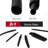 Nilight 130 Pcs 3:1 Dual Wall Adhesive Heat Shrink Tubing Kit, 6 Sizes(Dia): 1/2 Inch, 3/8 Inch, 1/4 Inch, 3/16 Inch, 1/8 Inch, 3/32 Inch,Electrical Wire Cable Wrap Tube Assortment, view 3