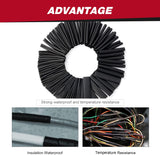 Nilight 130 Pcs 3:1 Dual Wall Adhesive Heat Shrink Tubing Kit, 6 Sizes(Dia): 1/2 Inch, 3/8 Inch, 1/4 Inch, 3/16 Inch, 1/8 Inch, 3/32 Inch,Electrical Wire Cable Wrap Tube Assortment, view 5