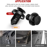 Nilight 131 Pcs Front Fender Push-Type Retainer Fender Push-Type Retainer Front Bumper Push-Type Retainer Nylon For Honda Acura Accord Civic Odyssey CR-V, view 3