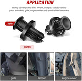 Nilight 131 Pcs Front Fender Push-Type Retainer Fender Push-Type Retainer Front Bumper Push-Type Retainer Nylon For Honda Acura Accord Civic Odyssey CR-V, view 4