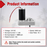 Nilight 132682 RV Slide Out Motor Replacement for Lippert Tuson 18:1 | Compatible with Tuson Actuators Lippert Through Frame Slide-Out System 18:1 Gear Ratio for Travel Trailer Camper, view 2