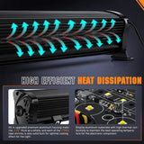 Nilight 13.5 Inch 120W 14400LM Double Row Osram P8-5W Chips Spot Flood Led Light Bar, view 4
