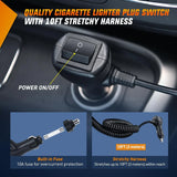Nilight 13.5 Inch 288W Triple Row 96LEDs Spot Flood LED Light Bar Kit | Cigarette Lighter 10FT Wire Magnet Bases, view 4