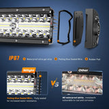 Nilight 13.5 Inch 288W Triple Row 96LEDs Spot Flood LED Light Bar, view 5