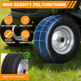Nilight 13x5.00-6 Solid Lawn Mower Tires, 13 Inch Flat-Free Polyurethane Tire with 3/4 Inch Axle Bore & 3 Inch Hub Length, Airless Replacement Wheels for Riding Lawn Mowers, 2 Pack, view 2