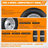 Nilight 13x5.00-6 Solid Lawn Mower Tires, 13 Inch Flat-Free Polyurethane Tire with 3/4 Inch Axle Bore & 3 Inch Hub Length, Airless Replacement Wheels for Riding Lawn Mowers, 2 Pack, view 4