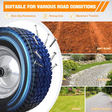 Nilight 13x5.00-6 Solid Lawn Mower Tires, 13 Inch Flat-Free Polyurethane Tire with 3/4 Inch Axle Bore & 3 Inch Hub Length, Airless Replacement Wheels for Riding Lawn Mowers, 2 Pack, view 6