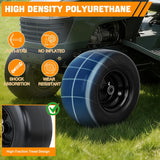 Nilight 13x6.50-6 Solid Lawn Mower Tires, 13 Inch Flat-Free Polyurethane Tire with 3/4 Inch Axle Bore & 3.25 Inch Hub Length, Airless Replacement Wheels for Riding Lawn Mowers, 2 Pack, view 2