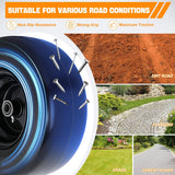 Nilight 13x6.50-6 Solid Lawn Mower Tires, 13 Inch Flat-Free Polyurethane Tire with 3/4 Inch Axle Bore & 3.25 Inch Hub Length, Airless Replacement Wheels for Riding Lawn Mowers, 2 Pack, view 6