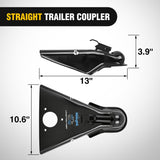 Nilight 14,000LBS A-Frame Trailer Coupler fits 2-5/16 Inch Hitch Ball for Towing RV, Boat, Camper, Class IV, Powder Coated Black (25% OFF Final Checkout), view 6