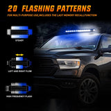 Nilight 14.5 Inch 30LED Strobe Light Bar Double Side Rooftop Blue White, view 6