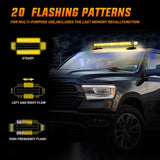 Nilight 14.5 Inch 30LED Strobe Light Bar Double Side Rooftop Emergency Flashing Lights Amber Safety Warning Hazard Light Bars with Magnetic Base for Construction Vehicles Plow Trucks Pickup, view 6