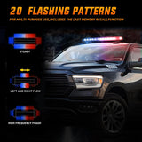 Nilight 14.5 Inch 30LED Strobe Light Bar Double Side Rooftop Red Blue, view 6