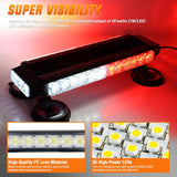 Nilight 14.5 Inch 30LED Strobe Light Bar Double Side Rooftop Red White, view 4
