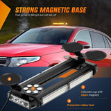 Nilight 14.5 Inch Amber COB LED Strobe Rooftop Flashing Magnetic Light Bar, view 3
