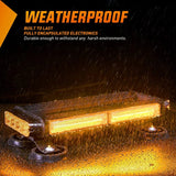 Nilight 14.5 Inch Amber COB LED Strobe Rooftop Flashing Magnetic Light Bar, view 4