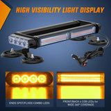 Nilight 14.5 Inch Amber COB LED Strobe Rooftop Flashing Magnetic Light Bar, view 6