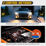 Nilight 140A Remote Battery Disconnect Switch 12V 24V Car Smart Anti-Theft Kill Switches Upgrade Prevent Power Drain Wireless Remote Control Relay Fobs Voltmeter Display for Auto Cars Truck RV Boat, view 5