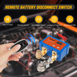 Nilight 140A Remote Battery Disconnect Switch 12V 24V Car Smart Anti-Theft Kill Switches Upgrade Prevent Power Drain Wireless Remote Control Relay Fobs Voltmeter Display for Auto Cars Truck RV Boat, view 6