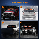 Nilight 144 LED Strobe Traffic Advisor Light Bar Red White with Controller 2 in 1 Automotive Emergency Warning Flashing Police Windshield Lights Bars for Cars Tow Plow Trucks Construction Vehicles, view 6
