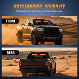 Nilight 144 LED Strobe Traffic Advisor Light Bar Red with Controller 2 in 1 Automotive Emergency Warning Flashing Police Windshield Lights Bars for Cars Tow Plow Trucks Construction Vehicles, view 3