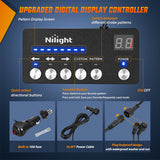 Nilight 144LED Traffic Advisor Strobe Light Bar with Controller Amber Emergency Warning Hazard Interior/Front/Rear Windshield Flashing for Cars Plow Trucks Construction Vehicles, view 2