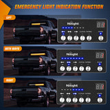 Nilight 144LED Traffic Advisor Strobe Light Bar with Controller Amber Emergency Warning Hazard Interior/Front/Rear Windshield Flashing for Cars Plow Trucks Construction Vehicles, view 4