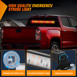Nilight 144LED Traffic Advisor Strobe Light Bar with Controller Amber Red Emergency Warning Lights Hazard Interior Front/Rear Windshield Flashing for Cars Plow Trucks Construction Vehicles, view 3