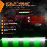 Nilight 144LED Traffic Advisor Strobe Light Bar with Controller Green White Emergency Warning Lights Hazard Interior Front/Rear Windshield Flashing for Cars Plow Trucks Construction Vehicles, view 3
