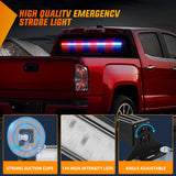 Nilight 144LED Traffic Advisor Strobe Light Bar with Controller Red Blue Emergency Warning Lights Hazard Interior Front/Rear Windshield Flashing for Cars Plow Trucks Construction Vehicles, view 5