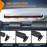 Nilight 144LED Traffic Advisor Strobe Light Bar with Controller Red White Emergency Warning Lights Hazard Interior Front/Rear Windshield Flashing for Cars Plow Trucks Construction Vehicles, view 6