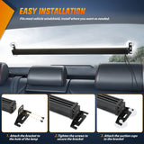 Nilight 144LED Traffic Advisor Strobe Light Bar with Controller White Emergency Warning Lights Hazard Interior Front/Rear Windshield Flashing for Cars Plow Trucks Construction Vehicles, view 6