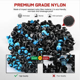 Nilight 148 Pcs Bumper Splash Shield Retainer Metal Insert Clips, view 4
