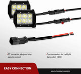 Nilight 14AWG 11.5FT DT Connector Wire Harness Kit 2 Leads W/ 12V On-Off Switch, view 2