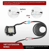 Nilight 14AWG 10FT Wire Extension Kit LED Light Bar/Led Pods/LED Work Light, view 6