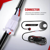 Nilight 14AWG Wire Harness Kit 1 Lead W/ 12V 3Pin Switch | 3 Fuses | 2 Spade Connectors, view 5