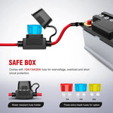 Nilight 14AWG Wire Harness Kit 1 Lead W/ Remote Controller Switch | 3 Fuses | 4 Spade Connectors, view 2