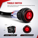 Nilight 14AWG Wire Harness Kit 2 Leads W/ 12V 3Pin Switch | 3 Fuses | 4 Spade Connectors, view 3