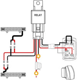 Nilight 14AWG Wire Harness Kit 2 Leads W/ 12V 5Pin Switch | 3 Fuses | 4 Spade Connectors, view 6