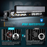 Nilight 14 Inch 11LED Single Row Spot Screw-Less Night Vision LED Light Bar | 18AWG Wire 5Pin Switch, view 6