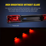 Nilight 14 Inch 9 LEDs Red Trailer Light ID Bar, view 5