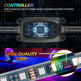 Nilight 15.5 Inch LED Wheel Ring Lights Double Row RGB APP Remote Control 4Pcs, view 2