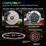 Nilight 15.5 Inch LED Wheel Ring Lights Single Row RGB APP Remote Control 4Pcs, view 5