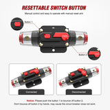 Nilight 150A Circuit Breaker Reset Fuse Holder, view 6