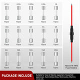 Nilight 150PCS Fast Blow Glass Fuses with 10PCS 5x20mm Inline Holder Screw Type16AWG 250V 0.1A 0.2A 0.25A 0.5A 1A 1.5A 2A 3A 4A 5A 8A 10A 12A 15A 20A Tube Fuse Assortment, view 6